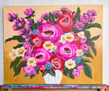 Load image into Gallery viewer, Butterscotch Blooms Original Painting