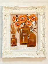 Load image into Gallery viewer, Framed Floral: Amber Glass Bouquet 2