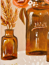 Load image into Gallery viewer, Framed Floral: Amber Glass Bouquet 2