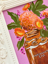 Load image into Gallery viewer, Framed Floral: Amber Glass Bouquet 3