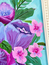 Load image into Gallery viewer, Framed Floral: Blue Violet Bouquet