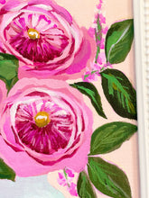 Load image into Gallery viewer, Framed Floral: Cabbage Rose Bouquet