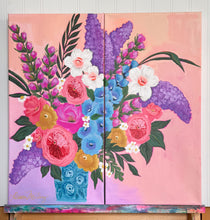 Load image into Gallery viewer, Lucy & Ethel Original Diptych Paintings