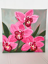 Load image into Gallery viewer, Orchid-Rose Red Original Painting