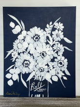 Load image into Gallery viewer, Zinnia Silhouette: Navy