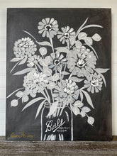 Load image into Gallery viewer, Zinnia Silhouette: Vintage Chalkboard Gray