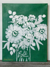 Load image into Gallery viewer, Zinnia Silhouette: Vintage Chalkboard Green