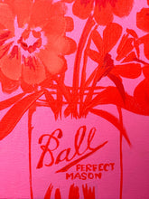 Load image into Gallery viewer, Zinnia Silhouette: Pink & Red