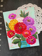 Load image into Gallery viewer, Jar of Zinnias