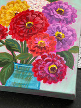 Load image into Gallery viewer, Jar of Zinnias