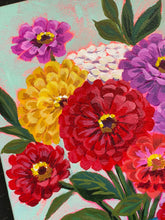 Load image into Gallery viewer, Jar of Zinnias