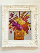 Load image into Gallery viewer, Framed Floral: Amber Glass Bouquet 1
