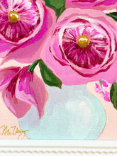 Load image into Gallery viewer, Framed Floral: Cabbage Rose Bouquet

