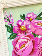 Load image into Gallery viewer, Framed Floral: Cheery Bouquet

