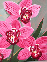 Load image into Gallery viewer, Orchid-Rose Red Original Painting
