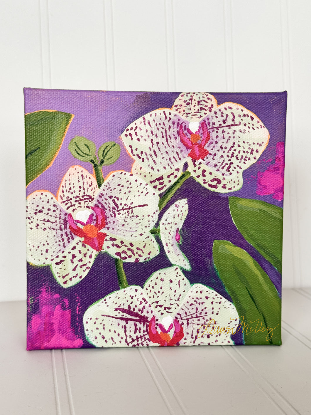 Orchid-Spotted Original Painting – Dawn McVey Art