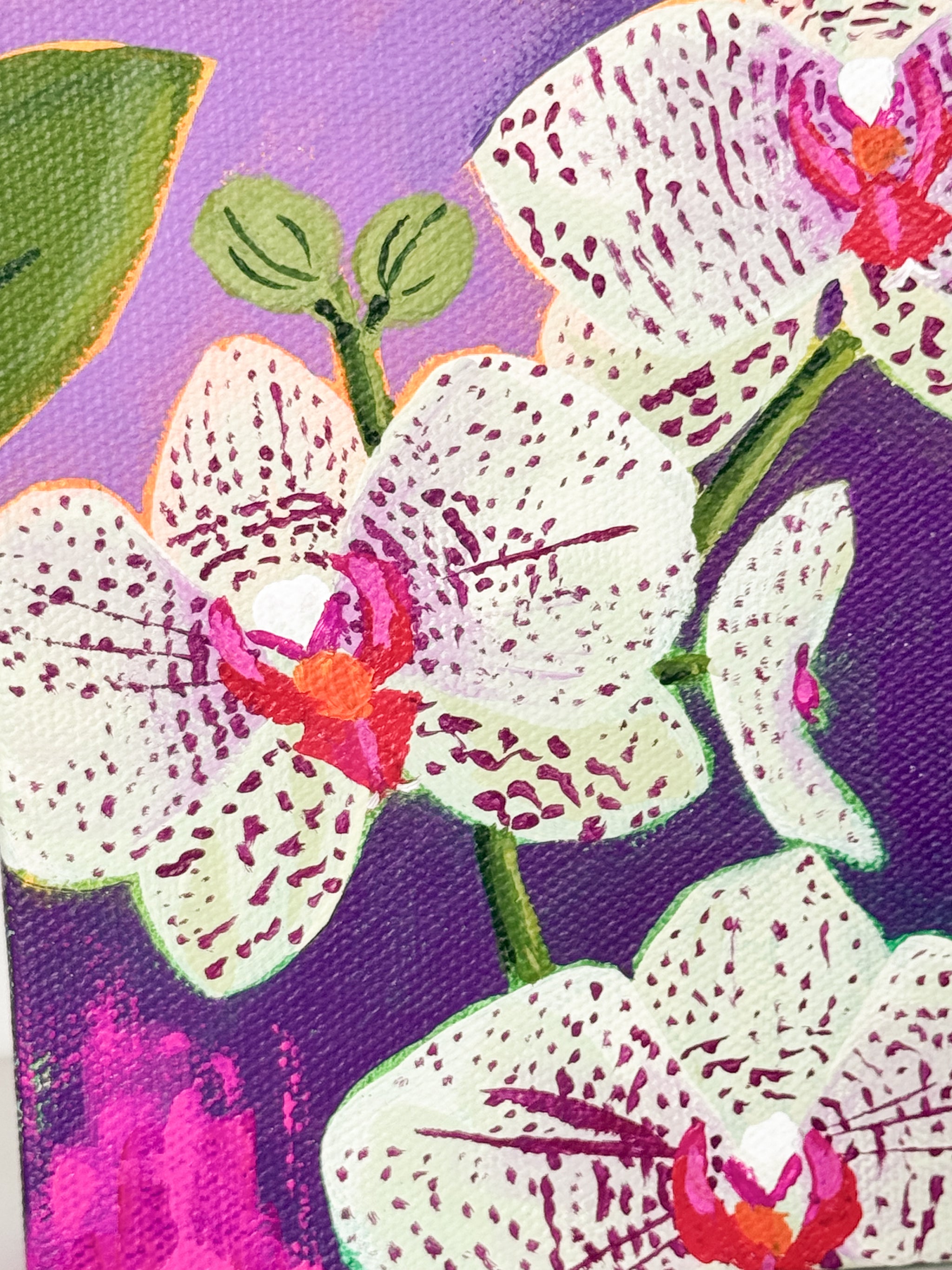 Orchid-Spotted Original Painting – Dawn McVey Art