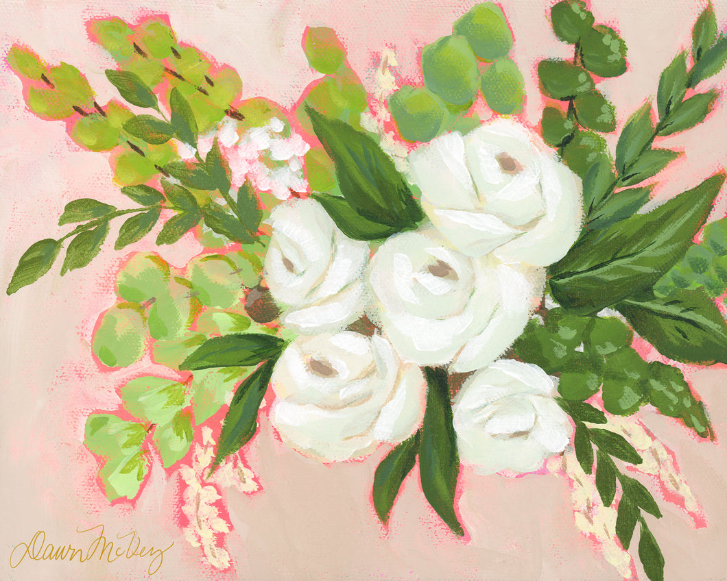 Winter White Roses