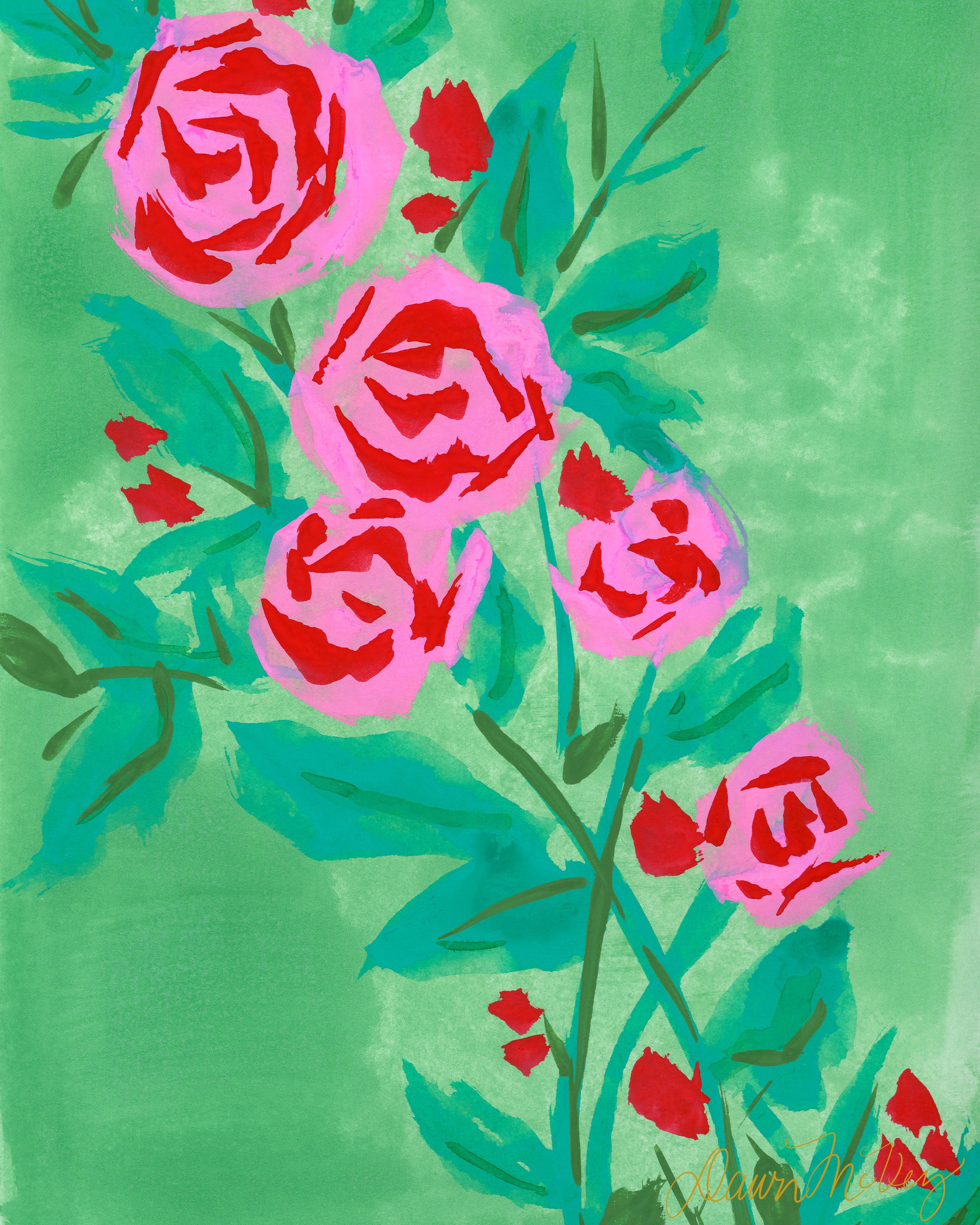 Abstrct Roses Abstract Roses – Dawn McVey Art