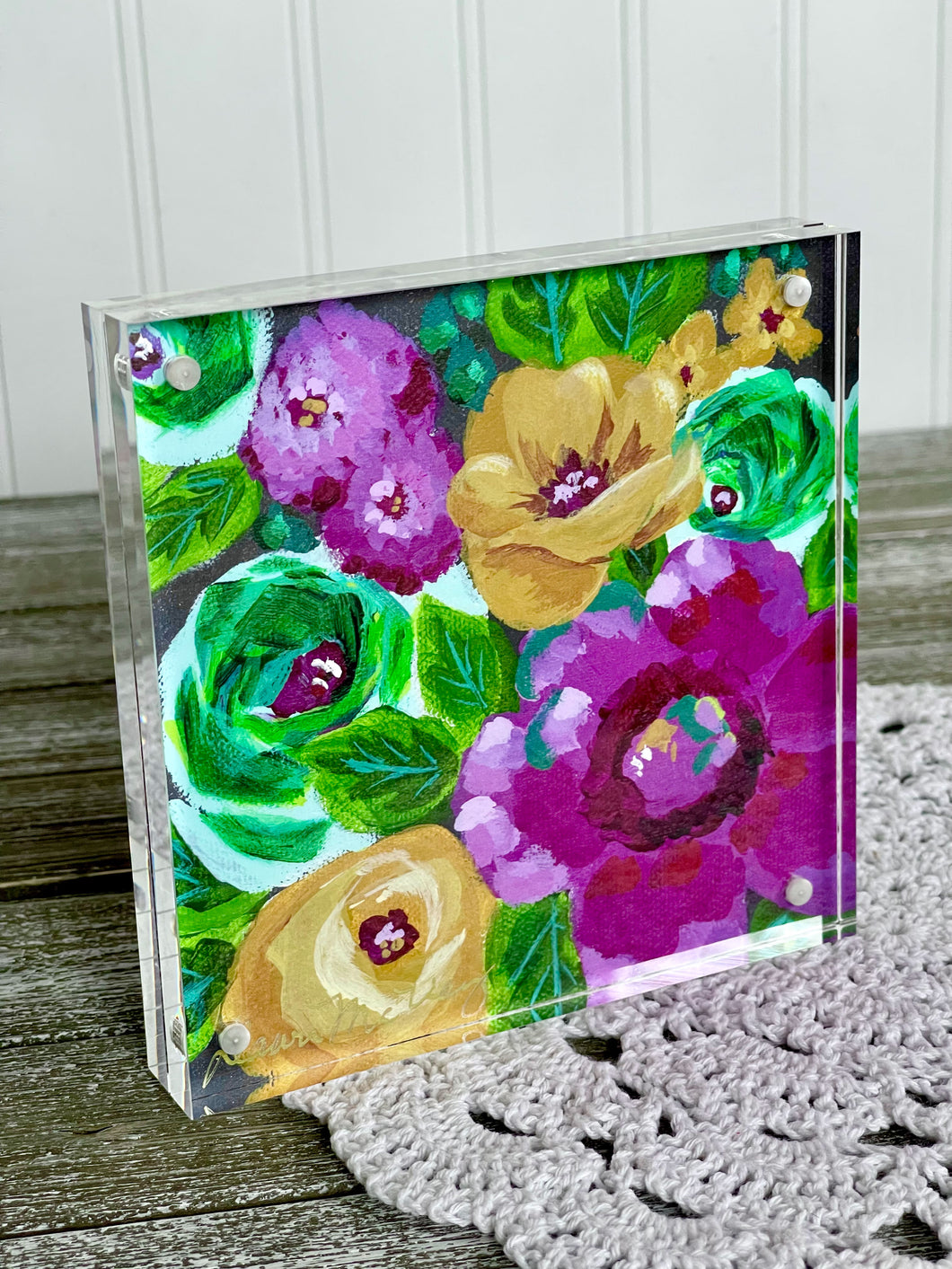 Bouquet For You Acrylic Framed Print
