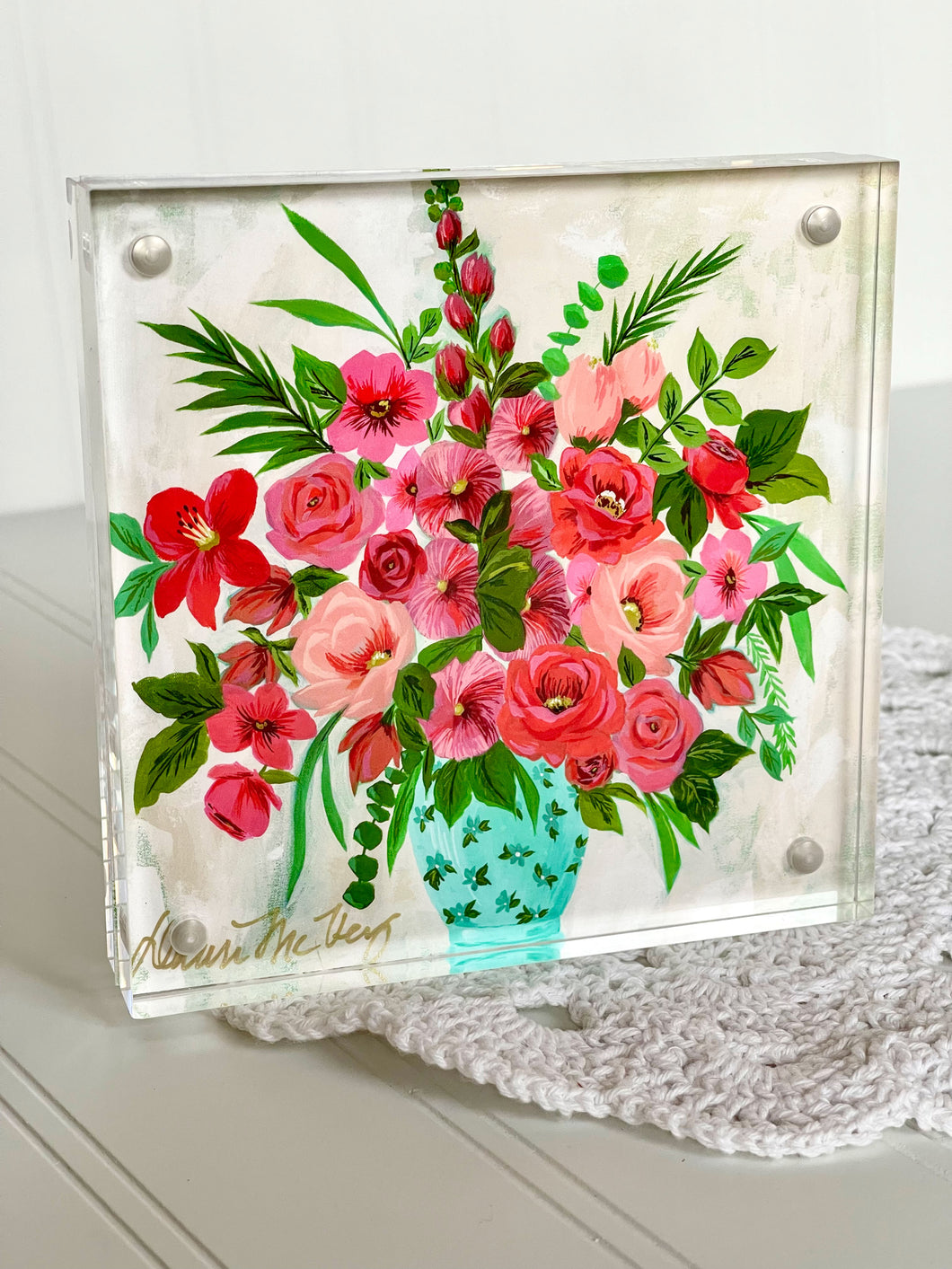 Acrylic Framed Mini Print - Gracious Vase