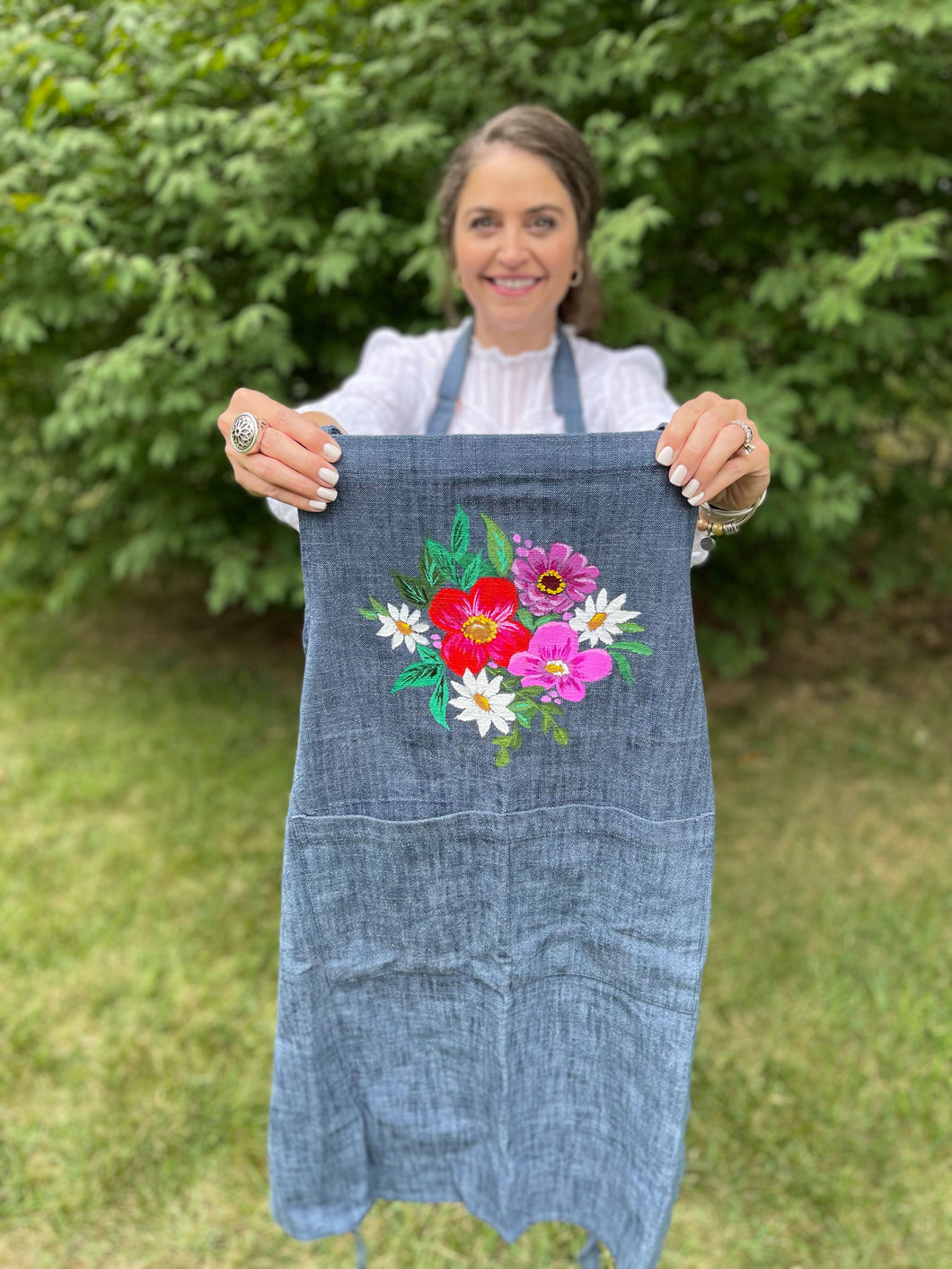 Hand-Painted Apron #3