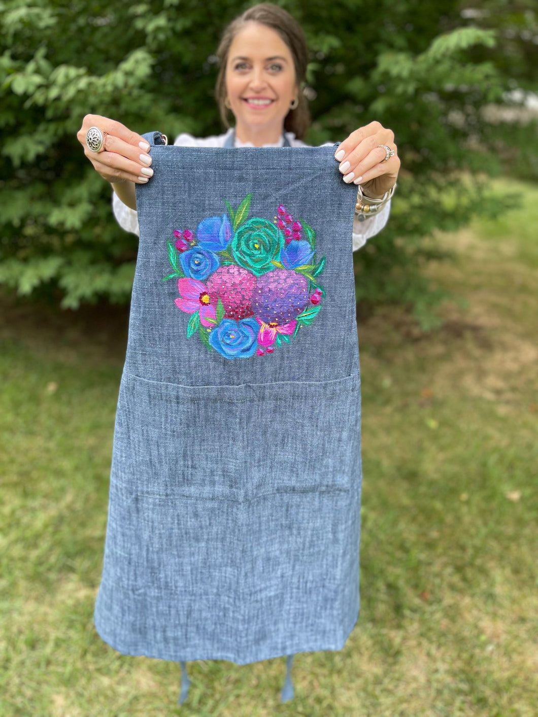 Hand-Painted Apron #5
