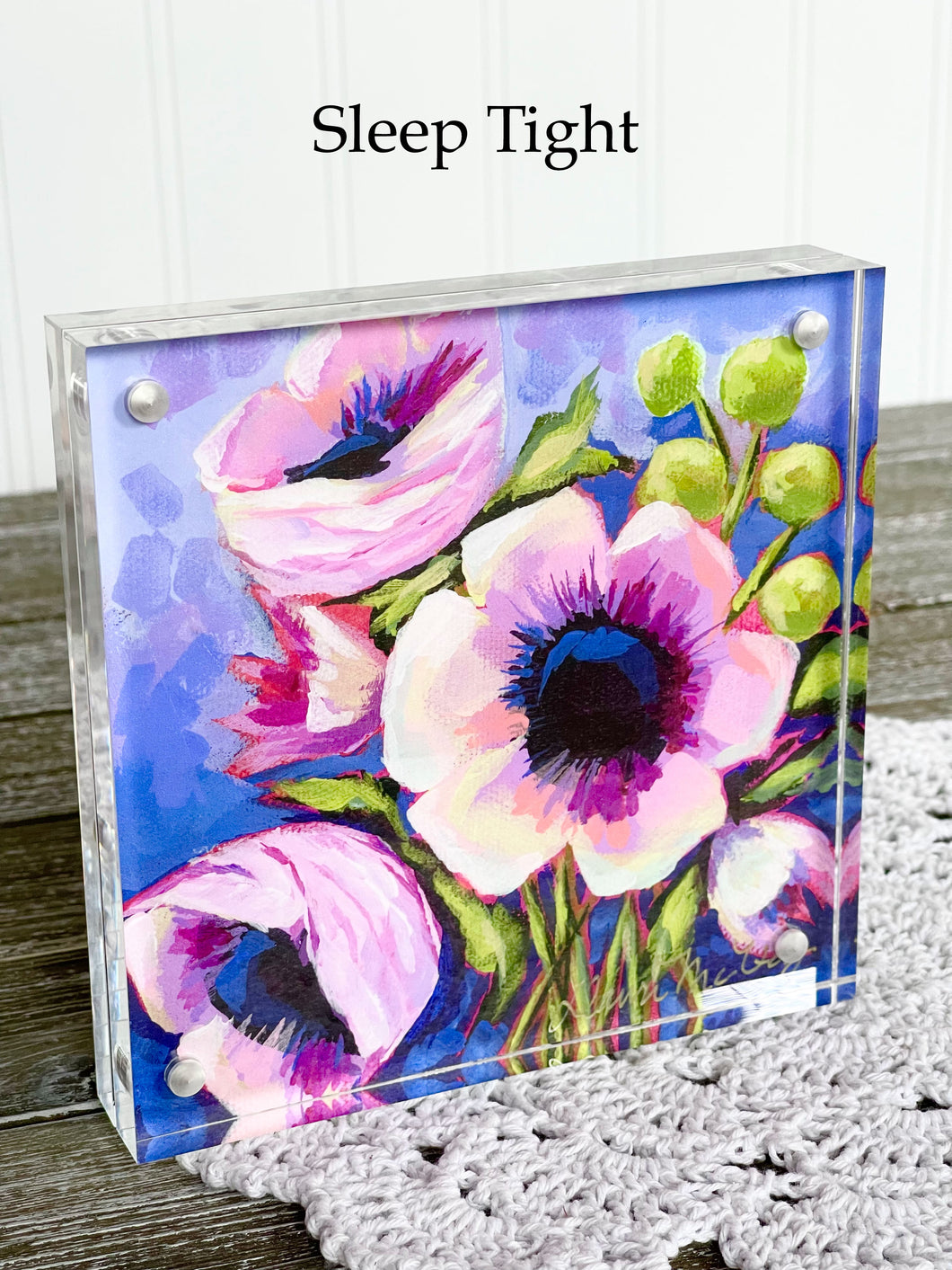 Acrylic Framed Mini Print - Sleep Tight